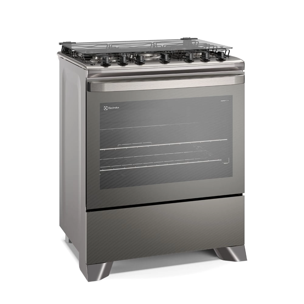 Fogão 5 bocas Electrolux Cinza Experience com Mesa Inox, Timer e PerfectCook360 (FE5TC) Bivolt