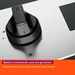 Fogão Brastemp 5 Bocas Cor Inox Com Mesa de Vidro, Turbo Chama e Timer - BFS5XAR BIVOLT