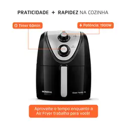 Fritadeira Air Fryer 5 Litros AFN-50-BI Mondial