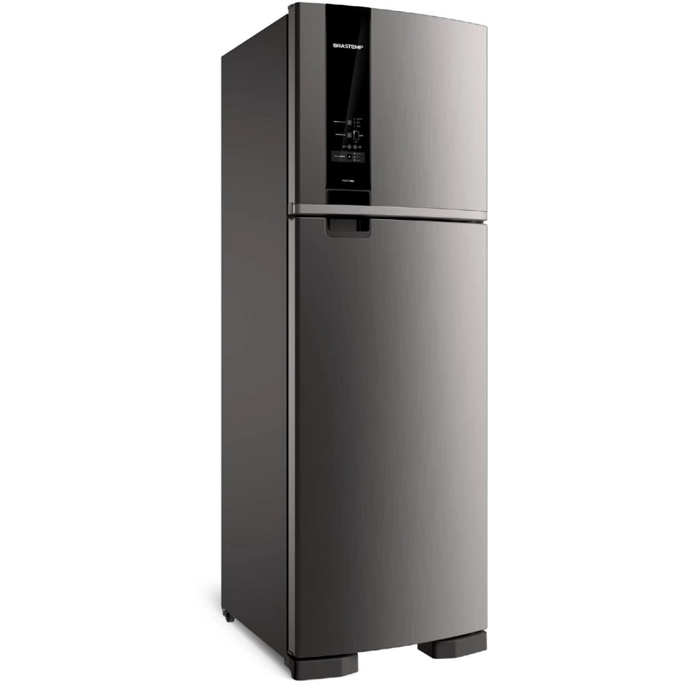 Geladeira Brastemp Frost Free Duplex 400 litros cor Inox com Freeze Control - BRM54JK 220V