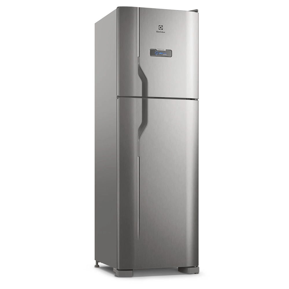 Geladeira Electrolux Frost Free 400L Efficient Turbo Freezer Duplex Inox Look (DFX44) 220 V