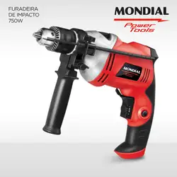 Furadeira de Impacto Mondial Power Tools FFI-05 FURADEIRA-220V-VERMELHO