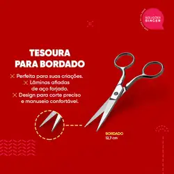 Tesoura para bordado 5" / 12.7 cm