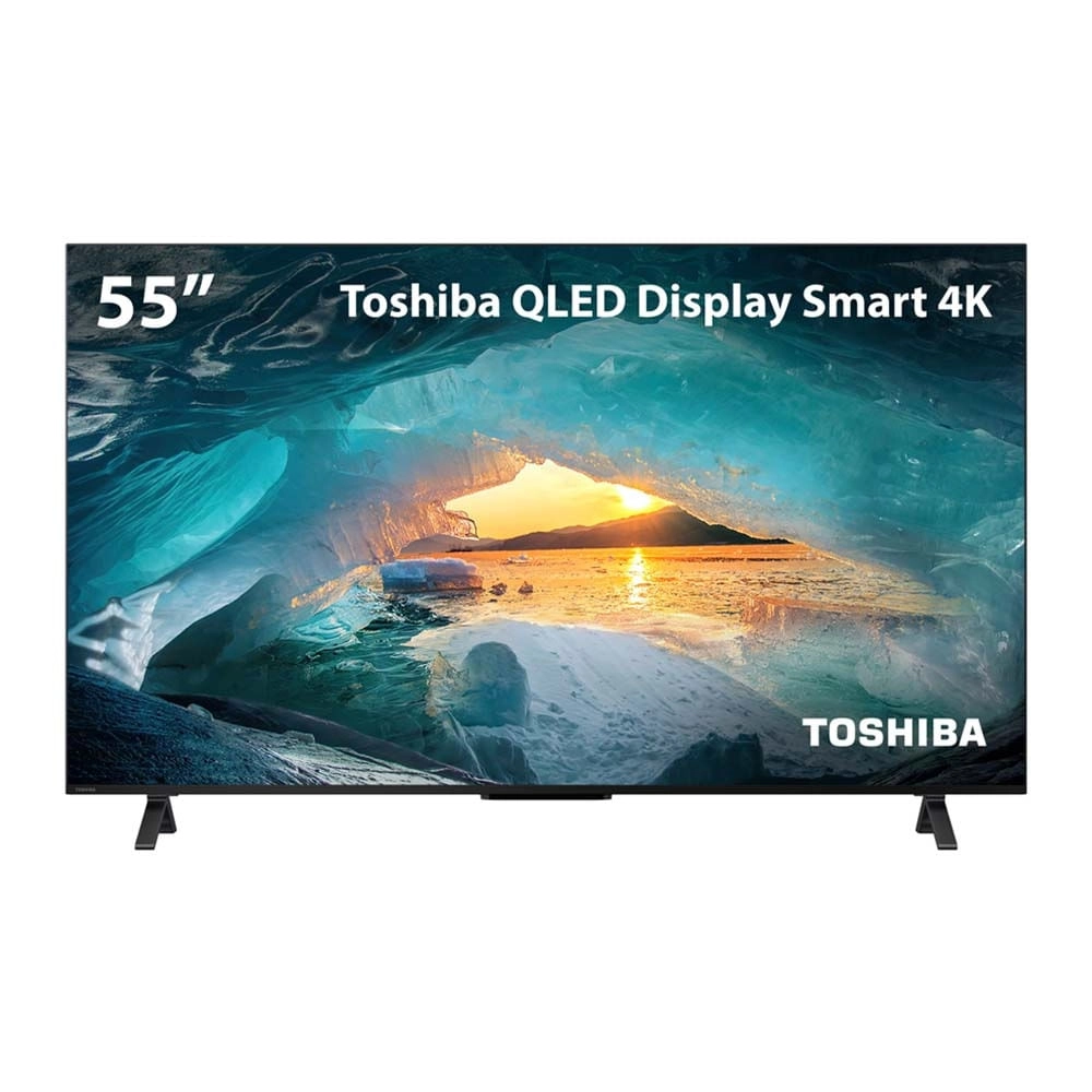 Smart TV 55" Toshiba 4K UHD QLED VIDAA Dolby Audio - TB026M TB026M