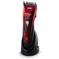 Cortador de Cabelos Mondial Flex Clipper CR-04 CORTADOR CABELO-BIV-VERMELHO/PRETO