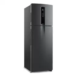 Geladeira Electrolux Frost Free Duplex Efficient com Autosense Cor Black Inox Look 390l (IF43B) 220V