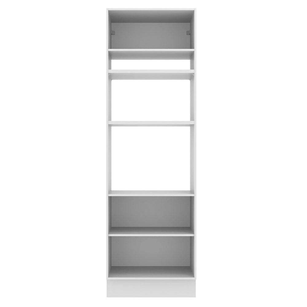 Torre Quente 70 cm 3 Portas Branco/Crema Agata Madesa Cor:Branco/Crema