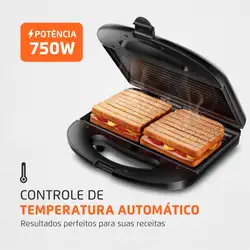 Sanduicheira Mondial S-20 SANDUICHEIRA-220V-PRETO/INOX