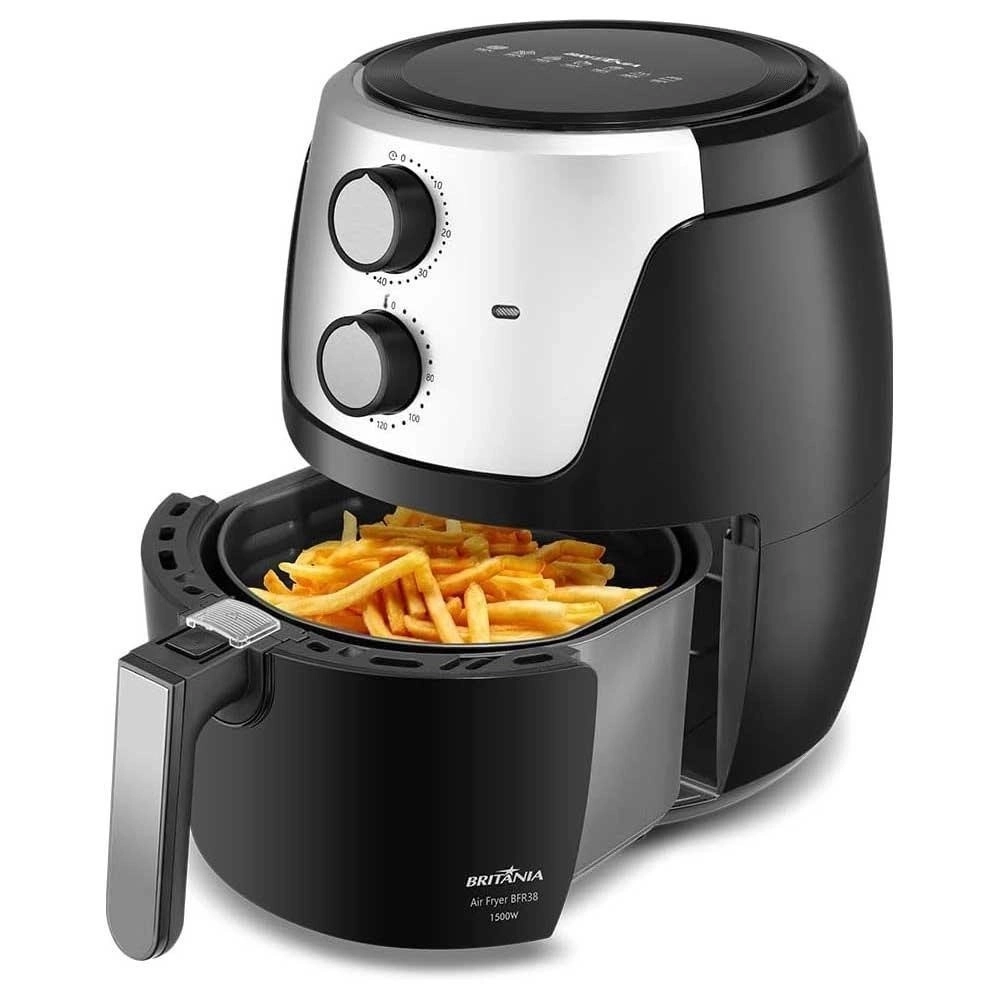 Fritadeira Elétrica Britânia Air Fryer BFR38P 4,2L 1500W Preto 220V