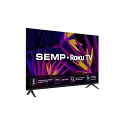 TV LED Smart 32" SEMP 32R6610 Roku TV Controle por Aplicativo, 3 HDMI, 1 USB, Preta Bivolt