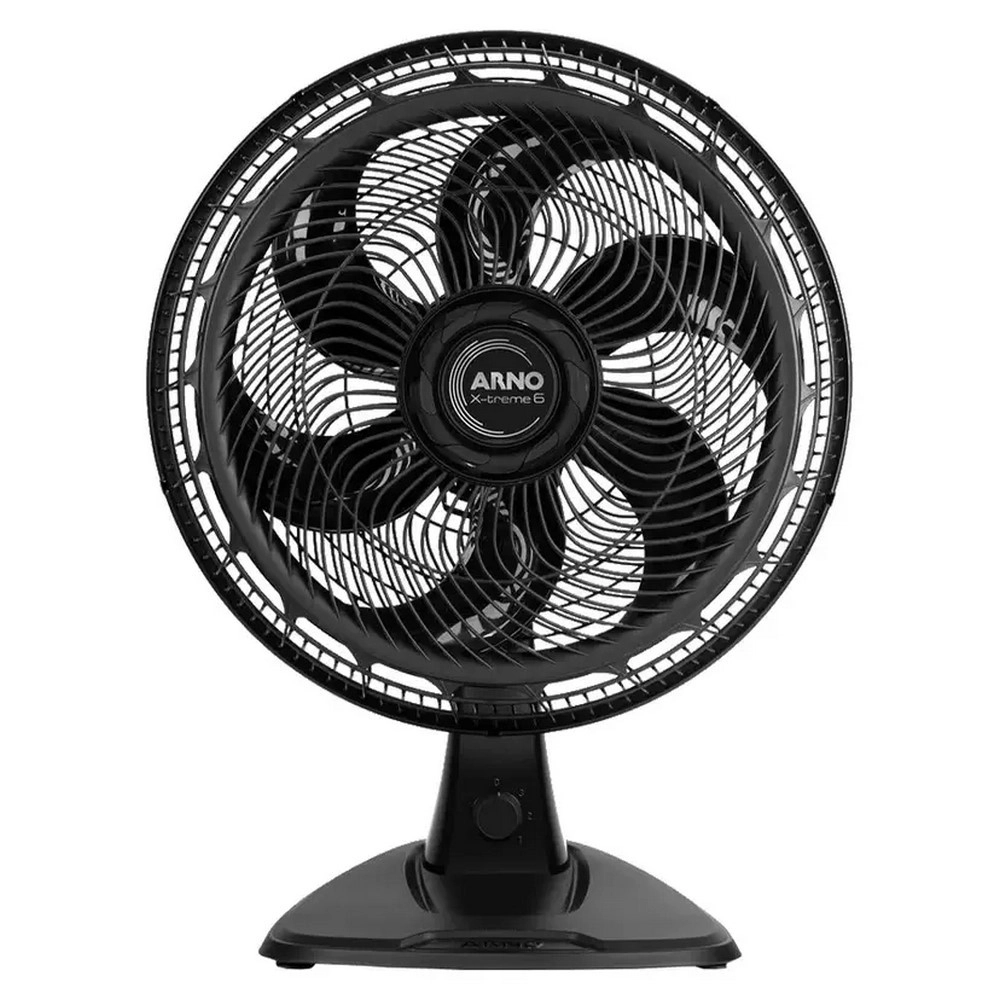 Ventilador de Mesa e Parede Arno 40CM VE60 X-Treme 6 Pas 140W 2 em 1 Preto 220V