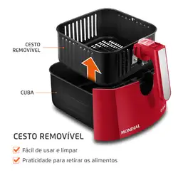 Fritadeira Air Fryer 5 Litros AFN-50-RI Mondial