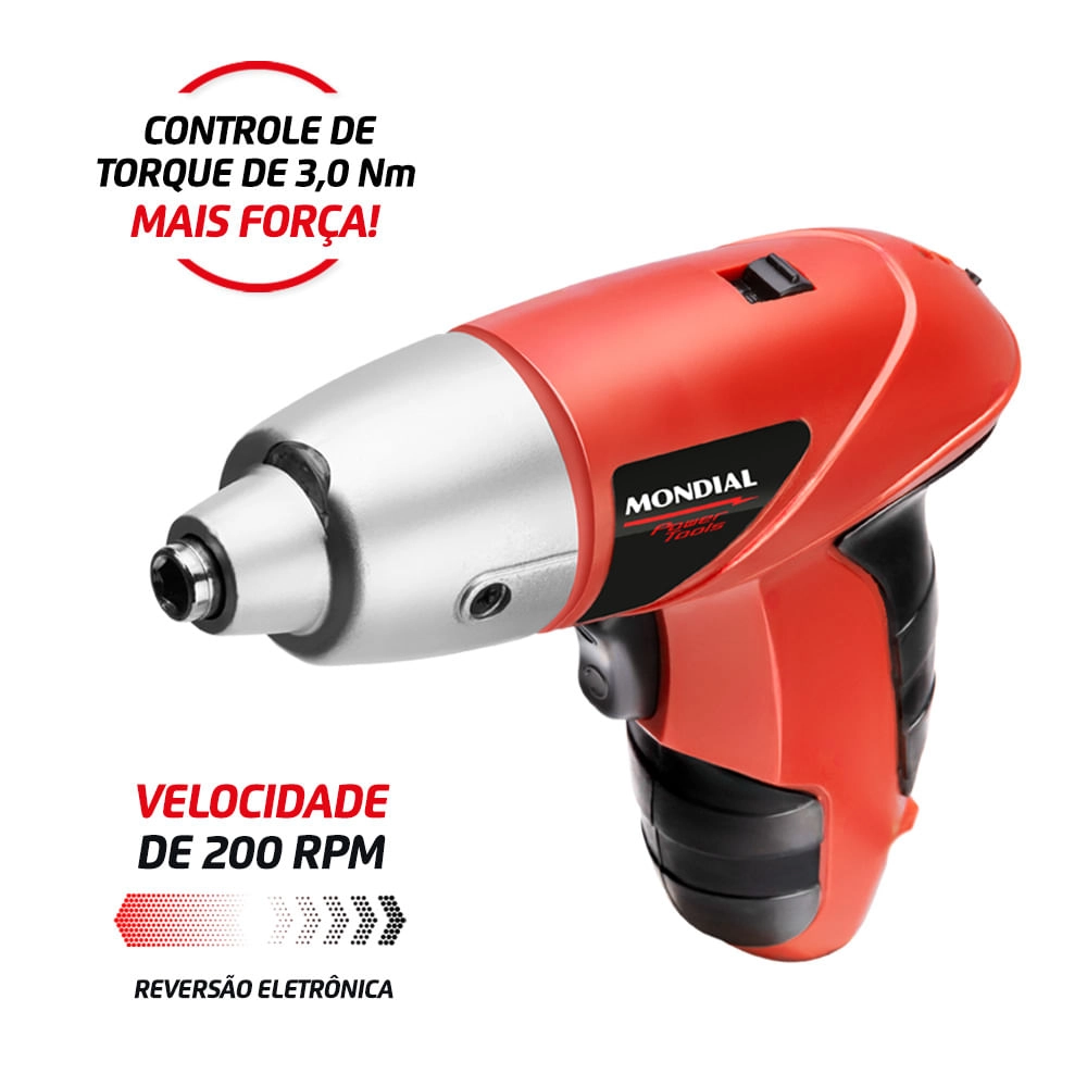 Parafusadeira Elétrica Mondial Power Tools FPF-05