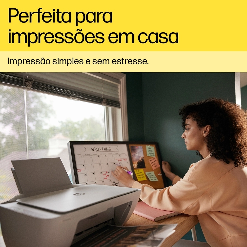 Multifuncional HP Deskjet Ink Advantage 2874 6W7G2A#AK4 Wi-Fi Preto Bivolt