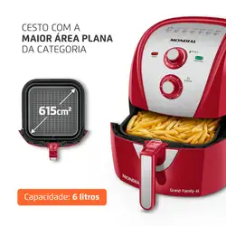 Fritadeira Sem Óleo Air Fryer 6 Litros AFN-60-RI Mondial