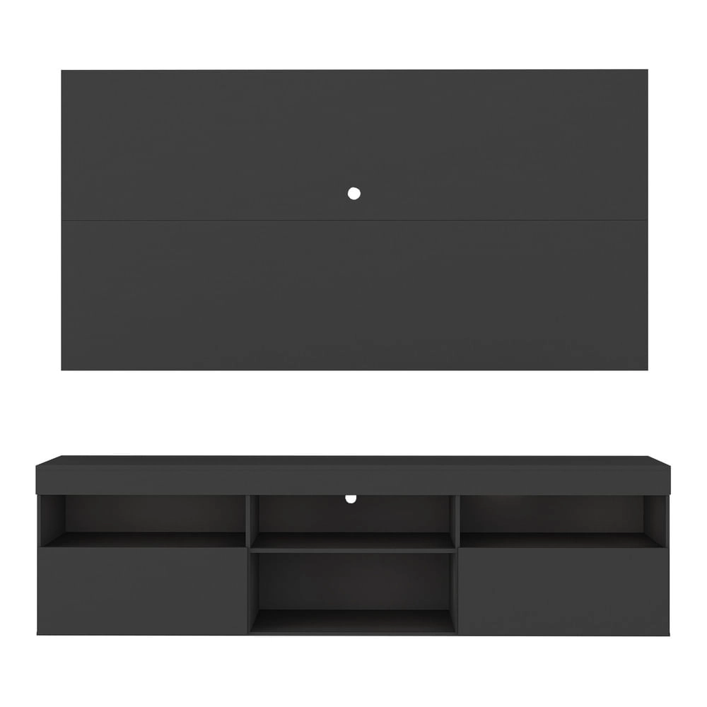 Rack com Painel TV 65" Holanda Multimóveis BR3059 Preto