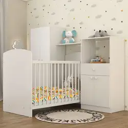 Quarto de Bebê Completo com Berço Guarda-roupa e Cômoda Multimóveis 2869.010