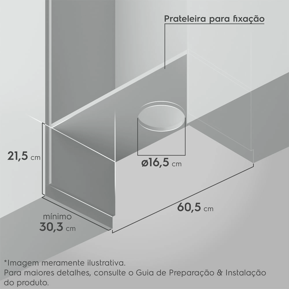 Depurador de ar Electrolux 60cm Retrátil Efficient (DE6RP) 220V