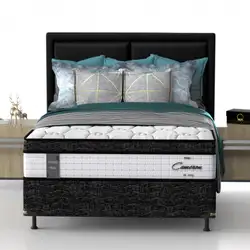 Conjunto Cama Box Casal Mola Ensacada Cameron D28 C/EPS Pillow 280G 138X188X72 110KG Probel