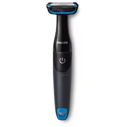 Aparador de Pelos do Corpo Philips Bodygroom Series 1000 BG1024/16 Pilha à Prova d'água Preto/Azul