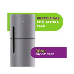 Geladeira Consul Frost Free Duplex CRM44AKBNA 386L Inox 220V