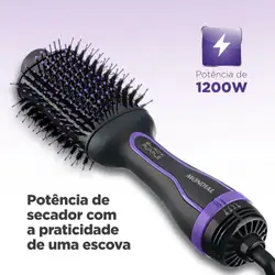 Escova Secadora Black Purple Mondial ES-08 ESCOVA SECADORA ES-08 220V/60HZ .