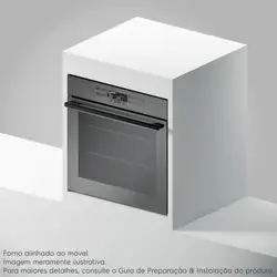 Forno de Embutir Elétrico Electrolux 80L Expert com VaporBake e Conectividade (OE8EW) 220V