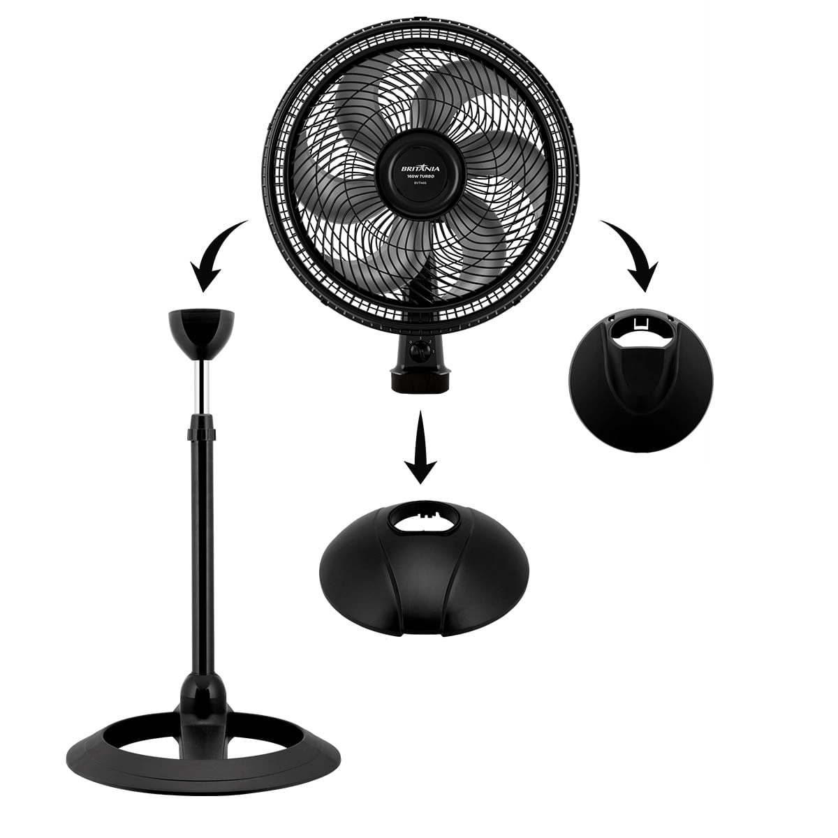 Ventilador de Coluna Britânia BVT466 Maxx Force 160W 220V