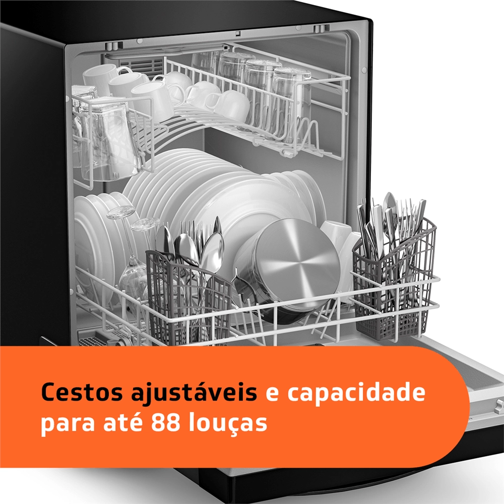 Lava Louças Brastemp 8 Serviços Preta - BLF08AE 220v