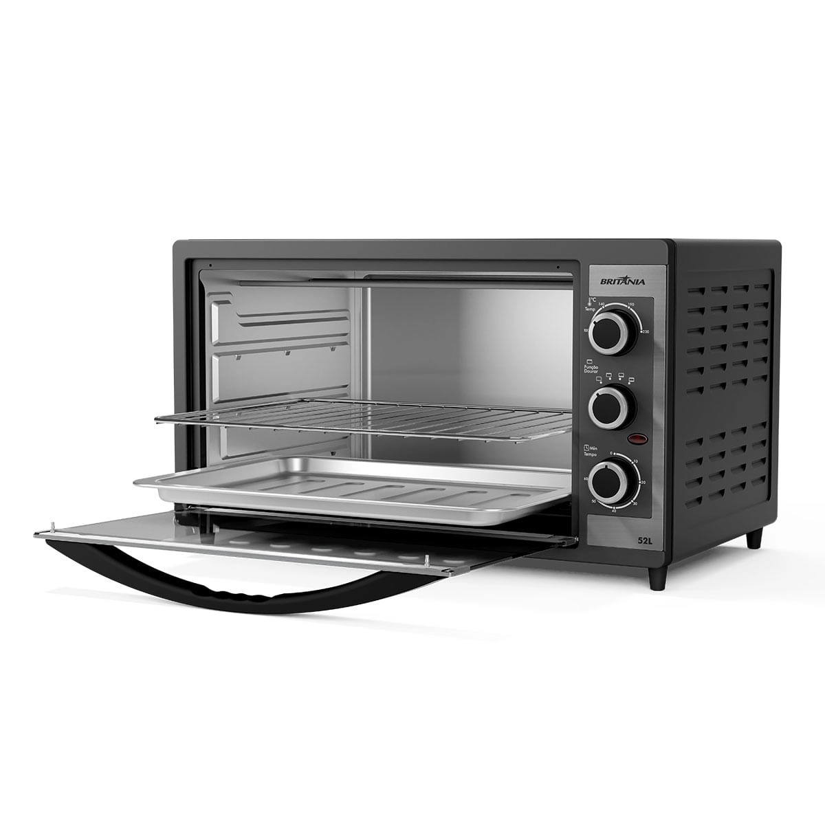 Forno Elétrico Britânia BFE55P Dupla resistência 52L 220V