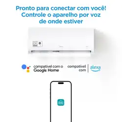 Ar condicionado Split Hi Wall Inverter Midea Xtreme Save Connect 9.000 Btus Frio 220v R-32