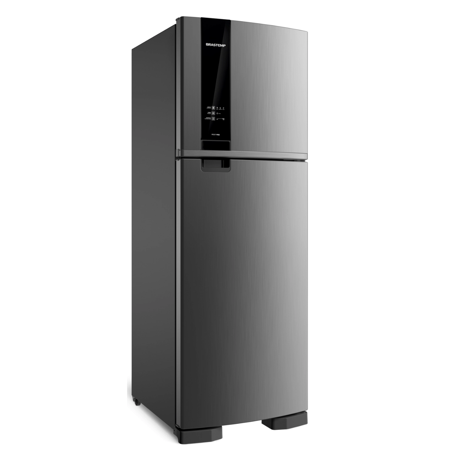 Geladeira Brastemp Frost Free Duplex 375 litros cor Inox com Espaço Adapt - BRM45JK 220V