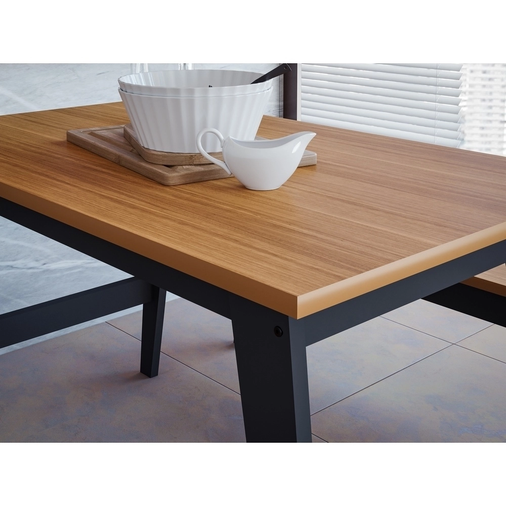 Mesa Avulsa 1.30M Aurora Chumbo/Nature A79XL78XP130 MDF Cimol