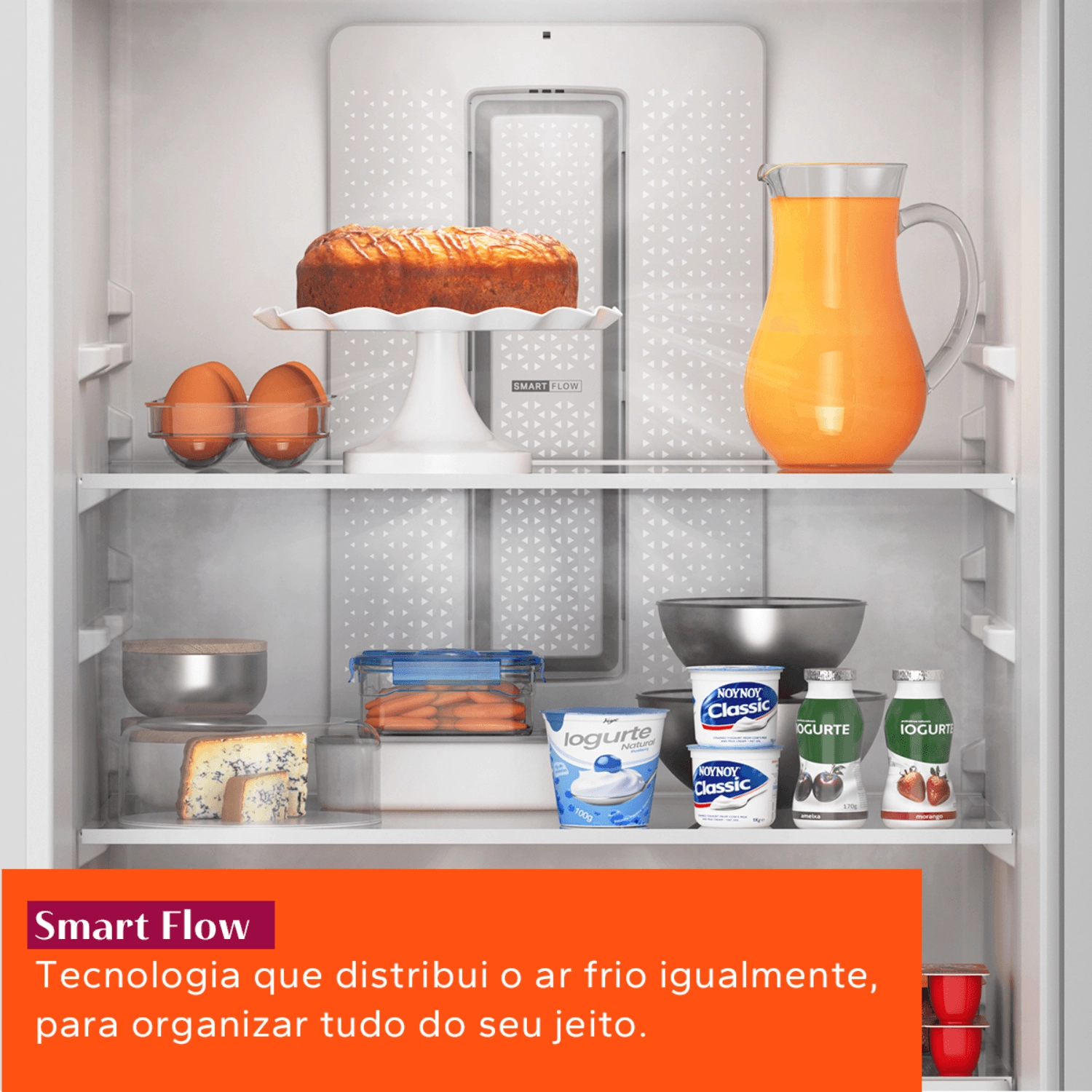 Geladeira Brastemp Frost Free Inverse A+++ 447 litros cor Inox com Smart Flow e Fresh Box - BRE57FK 220v