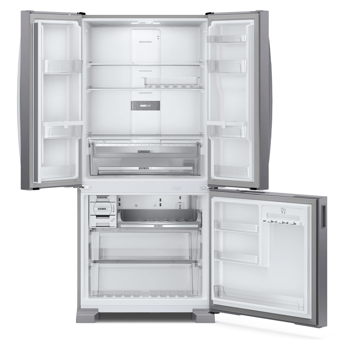 Geladeira Brastemp Frost Free French Door A+++ 554 litros cor Inox - BRO85AK 220V