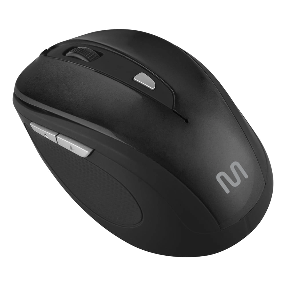 Mouse Multilaser Comfort 6 Botões Usb Preto - MO241 MO241