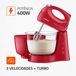 Batedeira Mondial Prática B-45-R BATEDEIRA B-45-R 220V/60HZ .