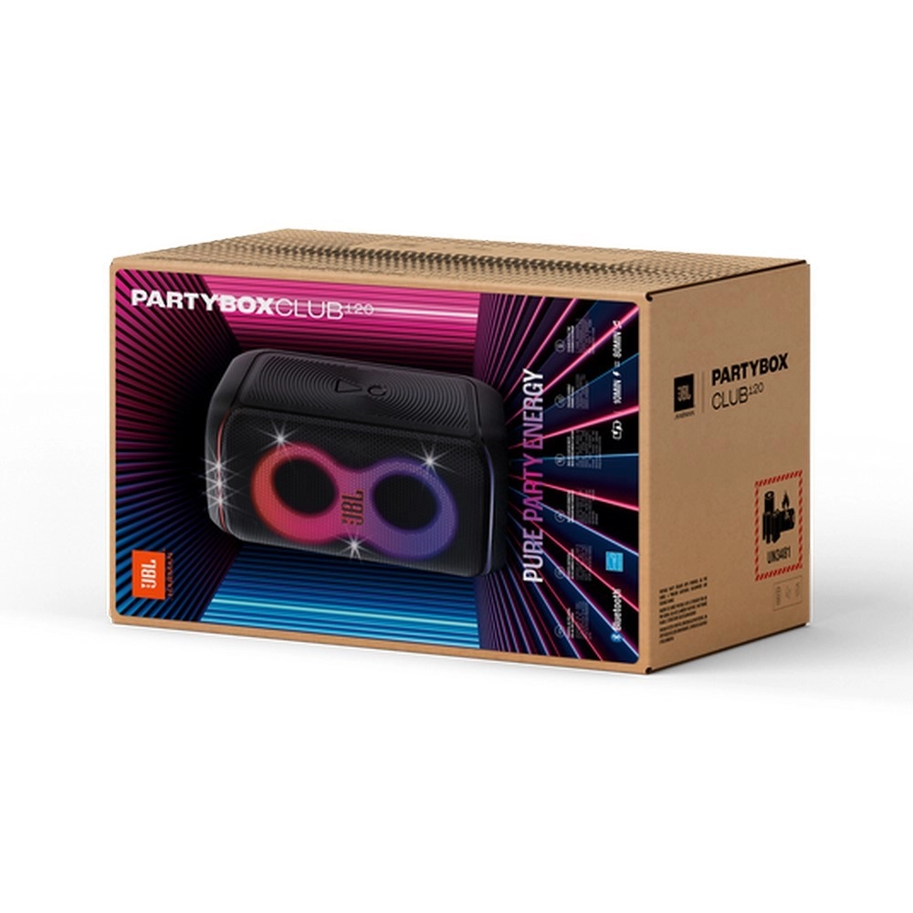 Caixa de Som Portátil Bluetooth JBL PBCLUB120BR 160W Preto