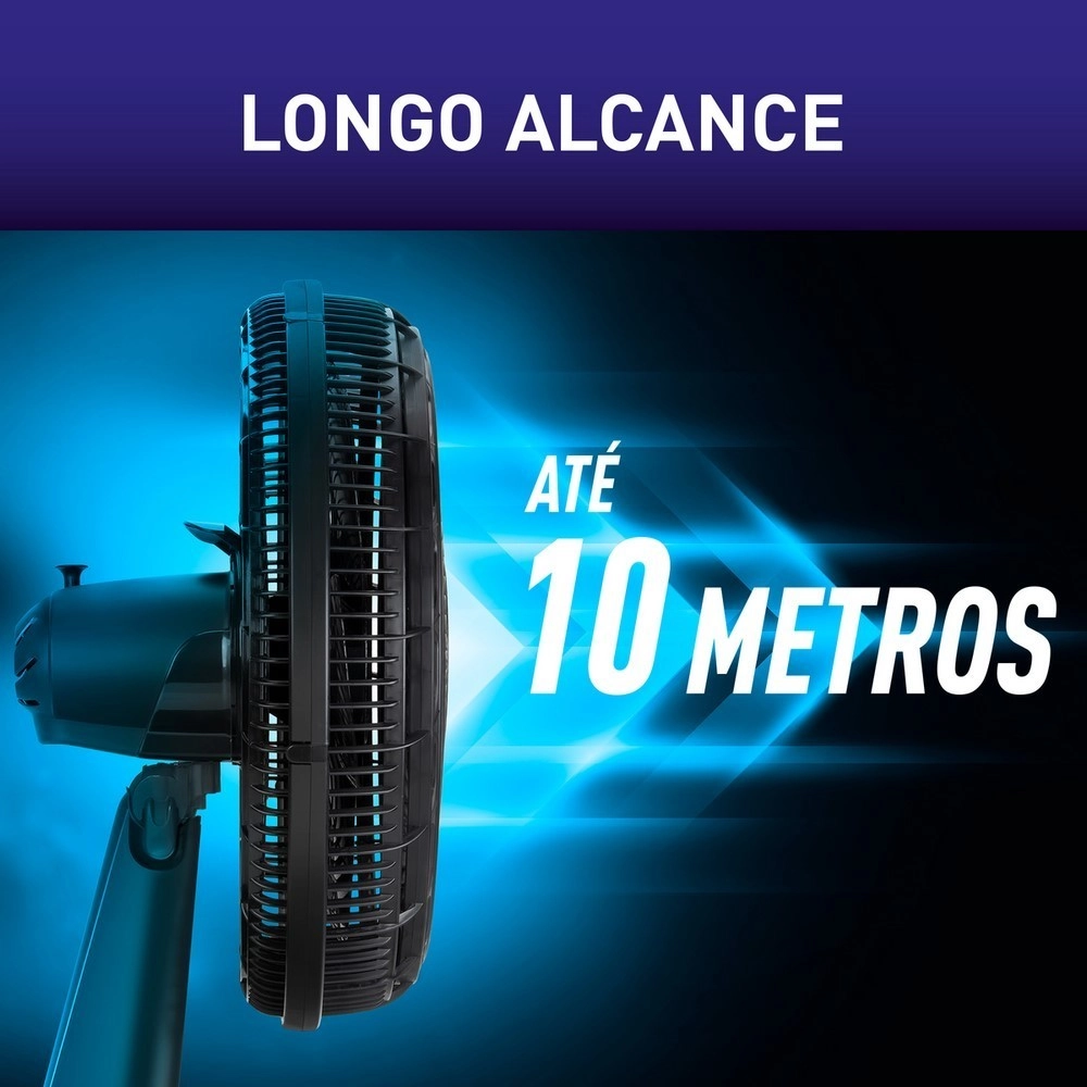 Ventilador de Coluna Arno 40CM X-treme 6 VE6C VE2480B4 6 Pás 140W Preto 220V