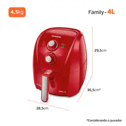 Fritadeira a Ar MondiaL - AFN-40-FR AIR FRYER AFN-40-FR 220V/60HZ .