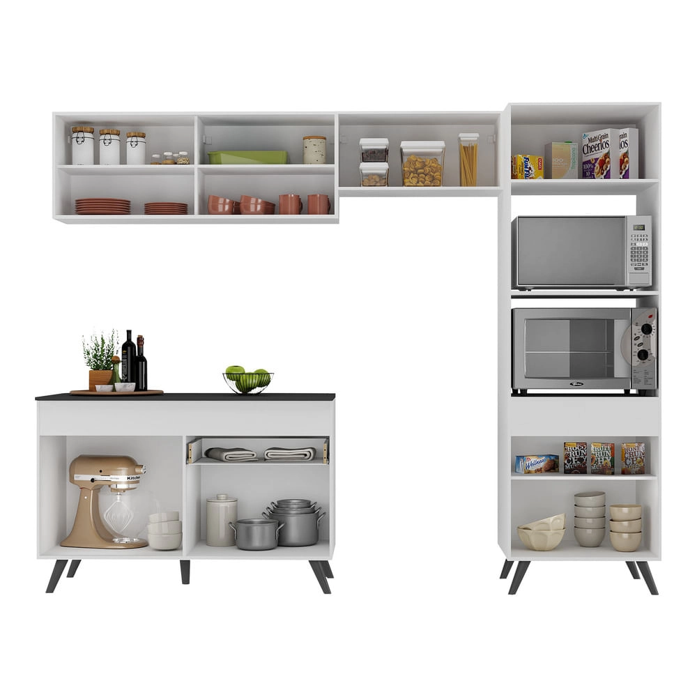 Armário de Cozinha Compacta 4 peças MP3692.964 Veneza Branco