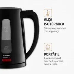 Chaleira Elétrica Pratic Hot 1,7L Mondial- CE-17 CHALEIRA ELETRICA CE-17 220V/60Hz