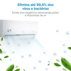 Ar condicionado Split Hi Wall Inverter Midea Xtreme Save Connect 9.000 Btus Frio 220v R-32