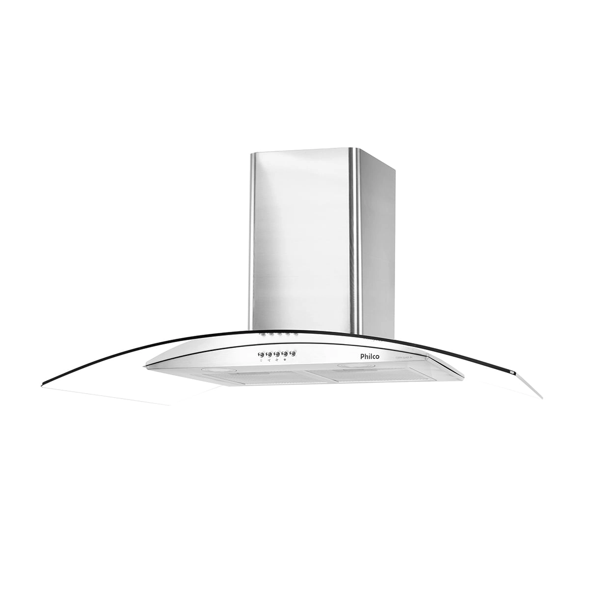 Coifa de Parede Philco PCO90G Curva 90cm Inox Dupla filtragem 220V