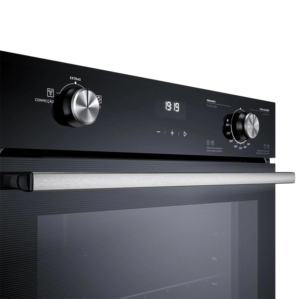 Forno de Embutir Electrolux a Gás OE8GH Efficient Com PerfectCook 360 80L Preto 220V