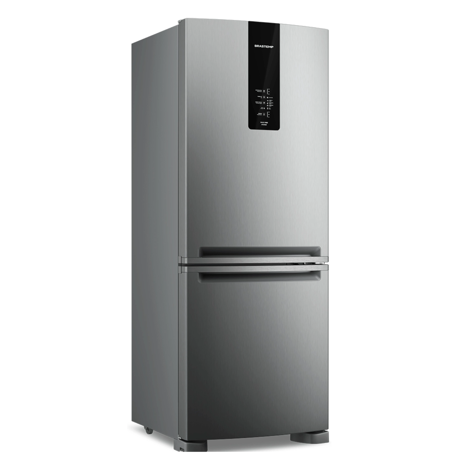 Geladeira Brastemp Frost Free Inverse A+++ 447 litros cor Inox com Smart Flow e Fresh Box - BRE57FK 220v