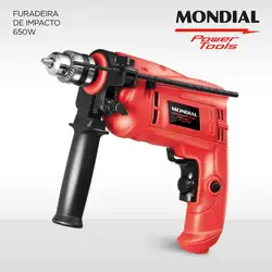 Furadeira de Impacto Mondial Power Tools NFFI-07 FURADEIRA-220V-VERMELHO