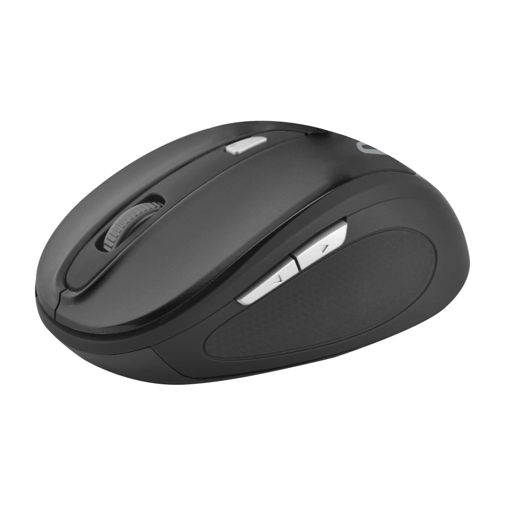 Mouse Multilaser Comfort 6 Botões Usb Preto - MO241 MO241