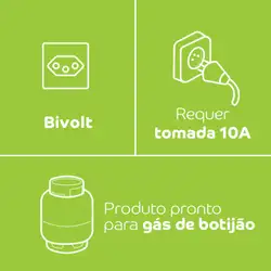 Fogão Consul 4 bocas cor Inox com acendimento automático - CFO4NAR BIVOLT