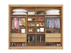 Guarda Roupa 2 Portas Correr 4 Gav 2.02M Verona MDF 15/15 C/1 Esp C/Pe Amendoa A218XL202XP51 Mademar